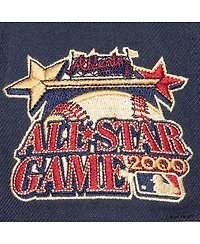 Men's Mitchell & Ness Navy Atlanta Braves Work It Snapback Hat