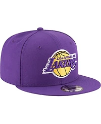 Men's New Era Purple Los Angeles Lakers Official Team Color 9FIFTY Snapback Hat