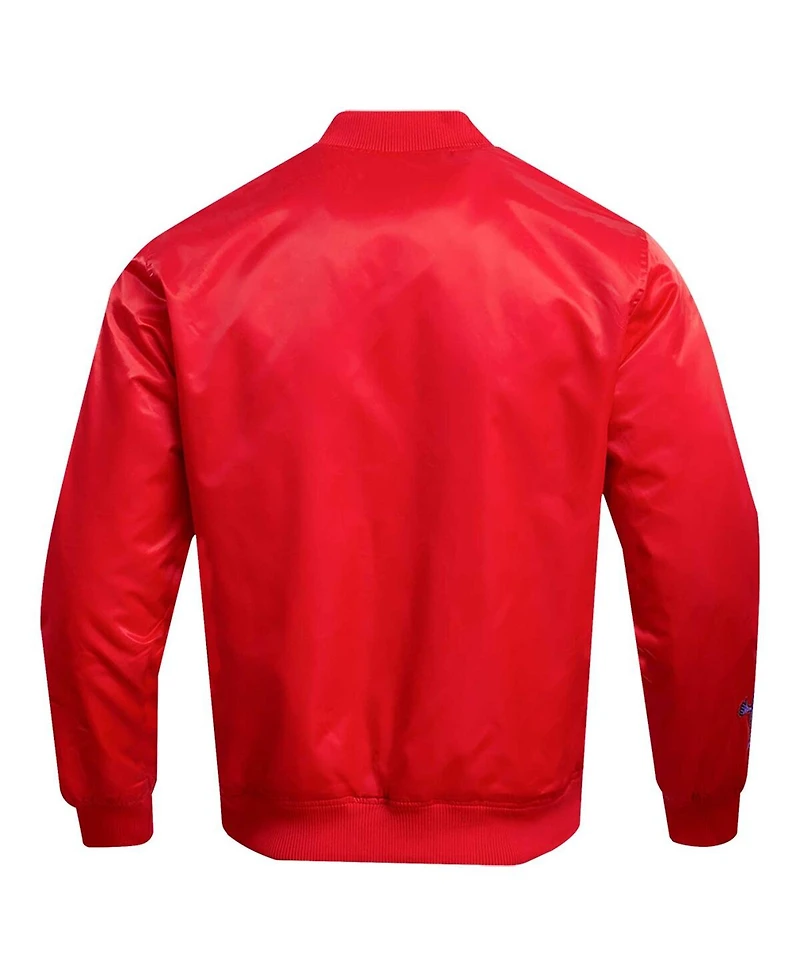 Men's Freeze Max Red Looney Tunes Positive Energy Satin Full-Snap Jacket