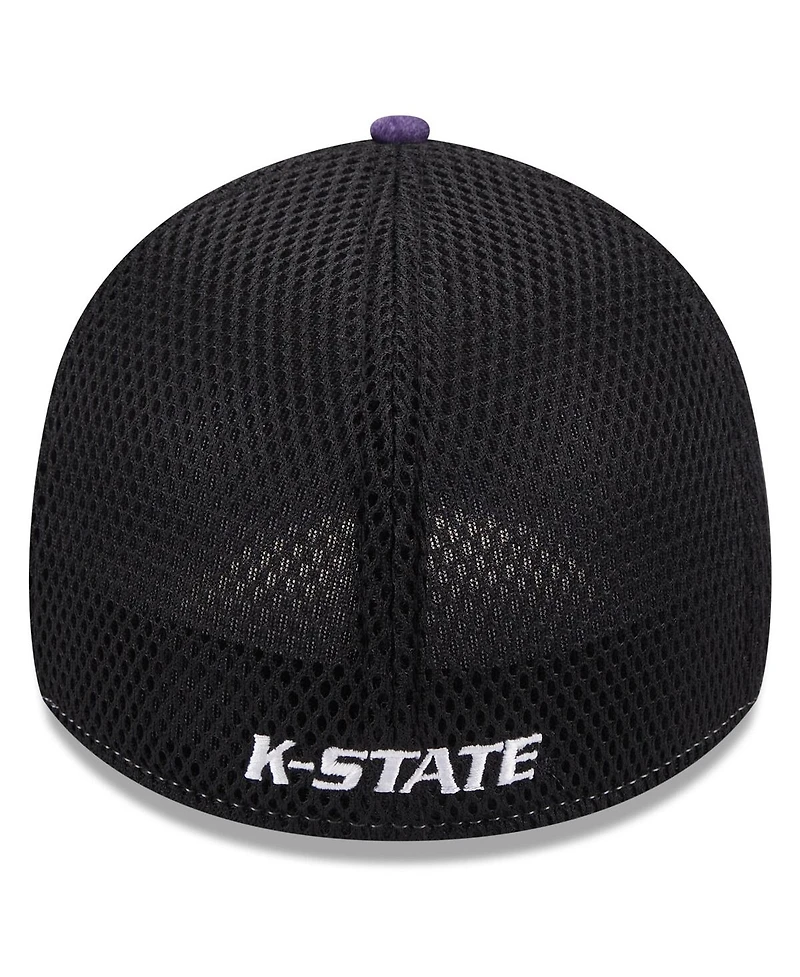 Men's New Era Purple Kansas State Wildcats Shadowed Neo 39THIRTY Flex Hat
