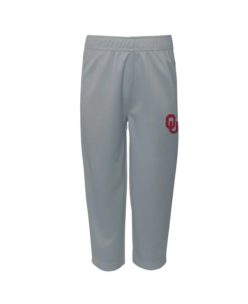 Baby Boys and Girls Crimson Oklahoma Sooners Two-Piece Red Zone Jersey Pants Set