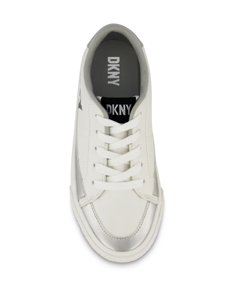 Dkny Little and Big Girls Hannah Marabel Lace Up Low Top Sneakers