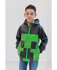 Minecraft Creeper Boys Zip Up Raincoat Jacket Toddler| Child