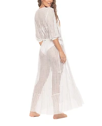 Guria Beachwear Women's Lattice Duster Cover-up