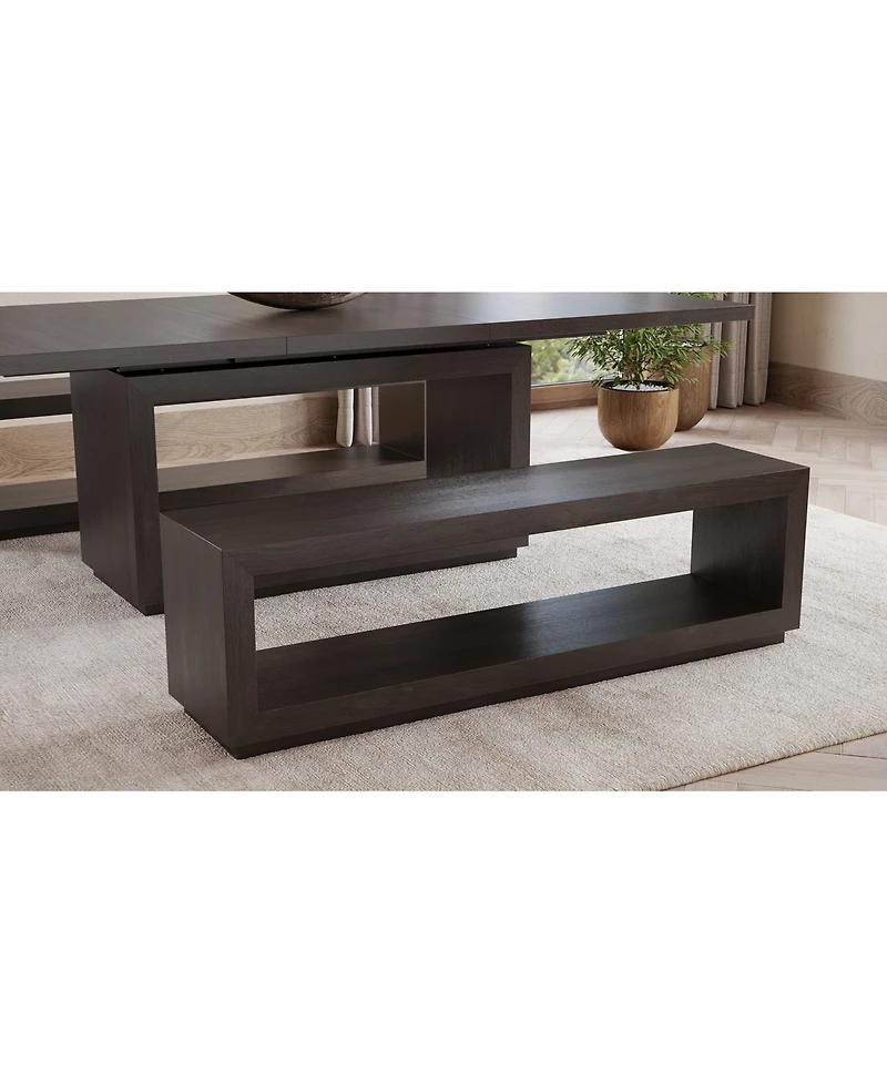 Tivie 3 Pc Dining Set (Rectangular Table + 2 Benches), Created for Macy's