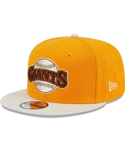 Men's New Era Gold San Francisco Giants Tiramisu 9FIFTY Snapback Hat