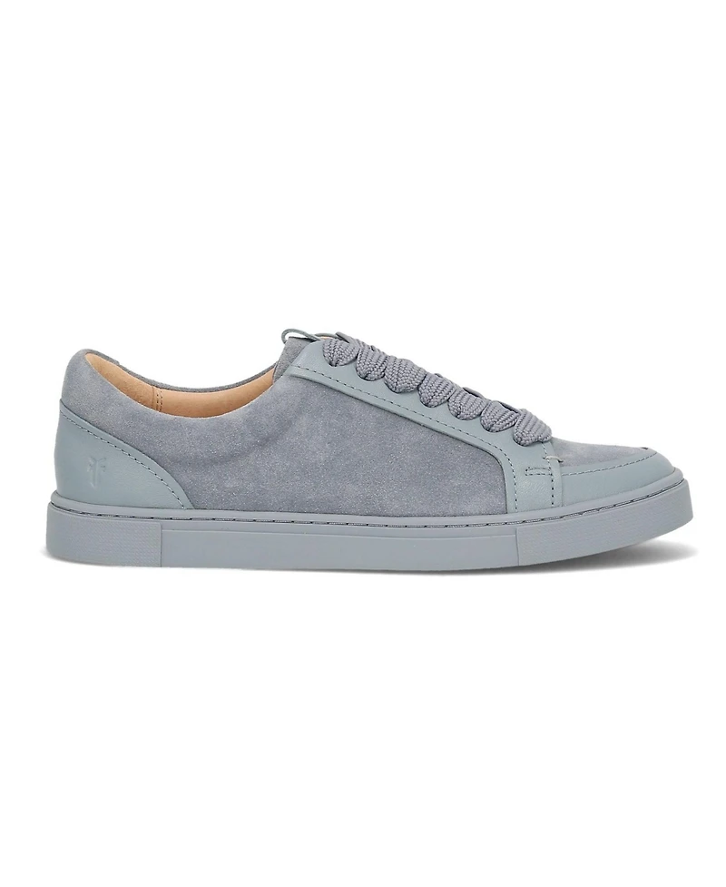 Frye Women's Ivy Court Low Lace Up Leather Sneakers - Steel Blue
