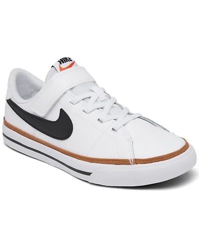 Nike Little Kids Court Legacy Adjustable Strap Closure Casual Sneakers from Finish Line