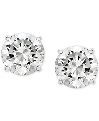 Diamond Four Prong Stud Earrings (2 ct. t.w.) in 14k White Gold