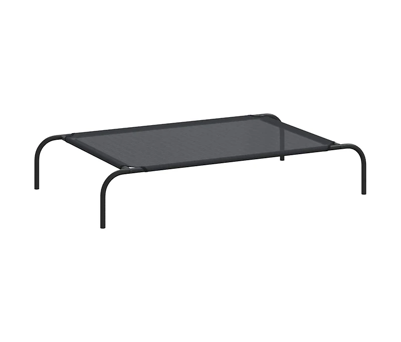 Elevated Dog Bed Black L Textilene