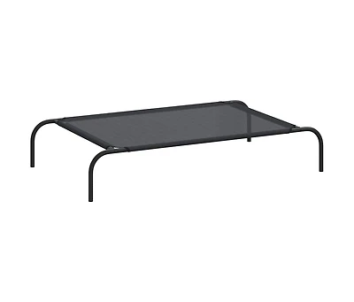 Elevated Dog Bed Black L Textilene