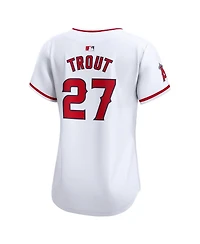 Women's Nike Mike Trout White Los Angeles Angels Home Limited Player Jersey