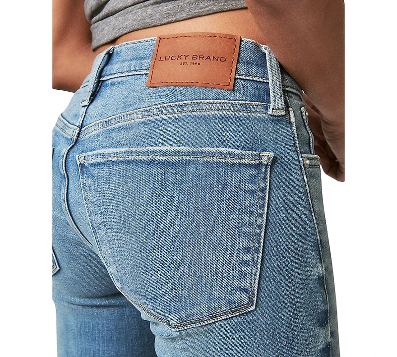 Lucky Brand Women's Ava Mid-Rise Ripped Skinny Jeans