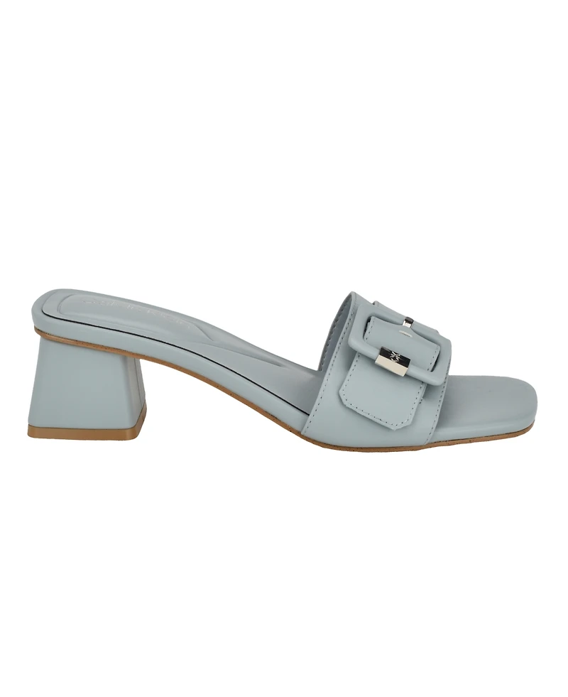 Calvin Klein Women's Ariella Block Heel Slide Sandals