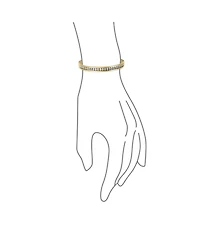 Bling Jewelry Channel Set White Cubic Zirconia Cz Stackable Bangle Bracelet Prom Stainless Steel