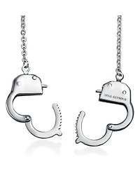Bling Jewelry Biker Jewelry Large Handcuff Statement Necklace Stainless Steel Pendant 22 Inch