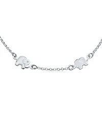 Bling Jewelry Zoo Animal Lucky Elephant Charm Anklet Ankle Bracelet Sterling Silver 910 Inch