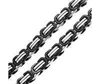 Bling Jewelry Biker Jewelry Urban Double link Flexible Heavy Chain Necklace Stainless Steel