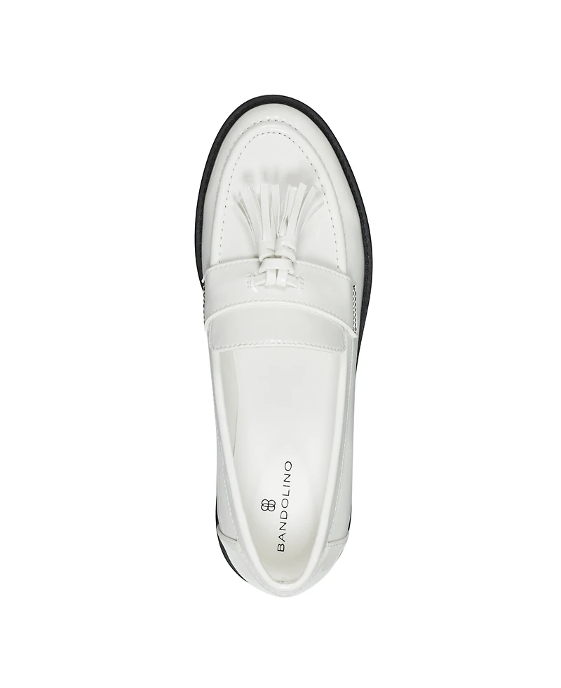 Bandolino Women's Fillup Lug Sole Tassel Loafers