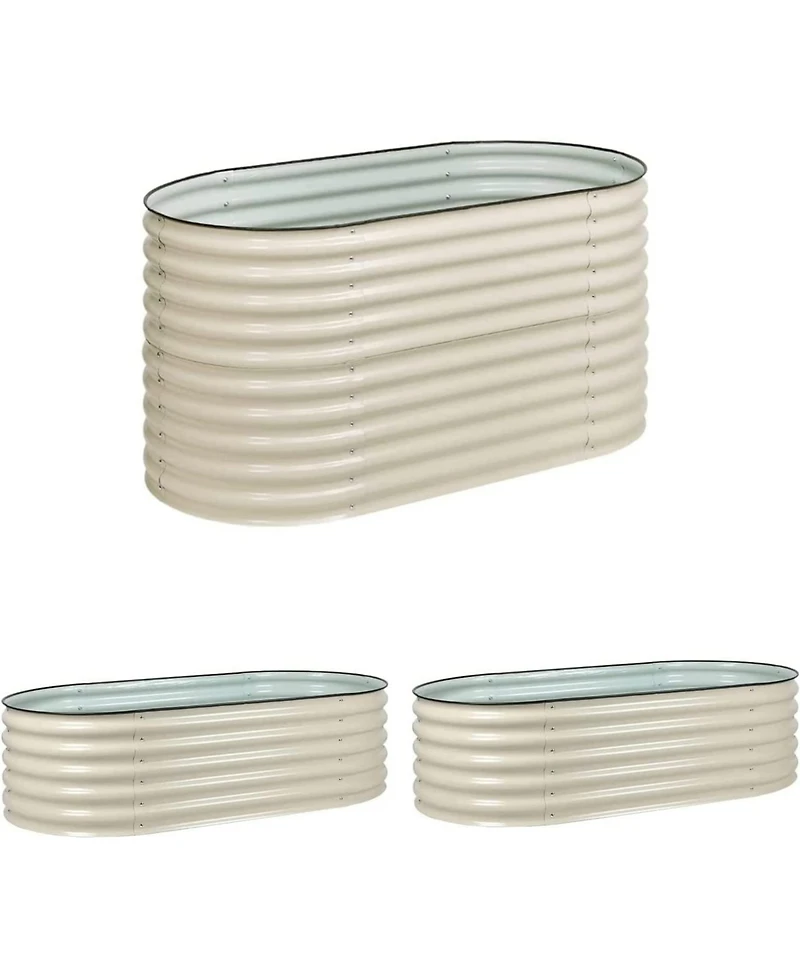 Aoodor 6-in-1 Modular Metal Raised Garden Bed 63" (L) x32" (W) x32" (H)