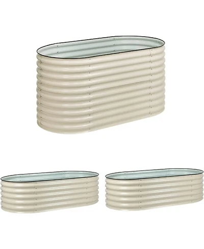 Aoodor 6-in-1 Modular Metal Raised Garden Bed 63" (L) x32" (W) x32" (H)