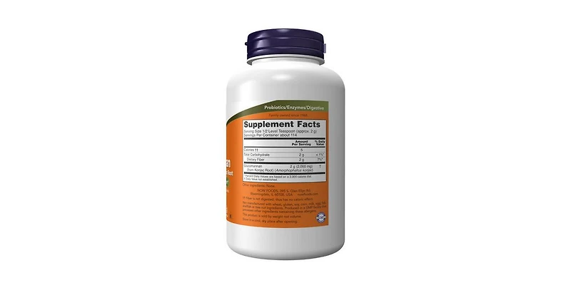 Now Foods Glucomannan 100% Pure Powder, 8 oz