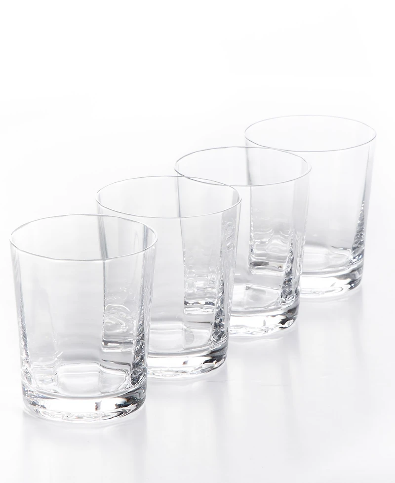 Sur La Table Cambron Optic Double Old-Fashioned Glasses, Set of 4