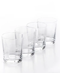 Sur La Table Cambron Optic Double Old-Fashioned Glasses, Set of 4