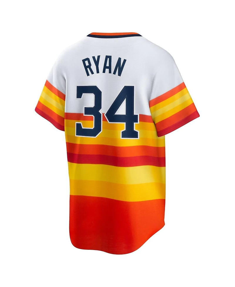 Men's Nike Nolan Ryan White Houston Astros Home Cooperstown Collection Player Jersey