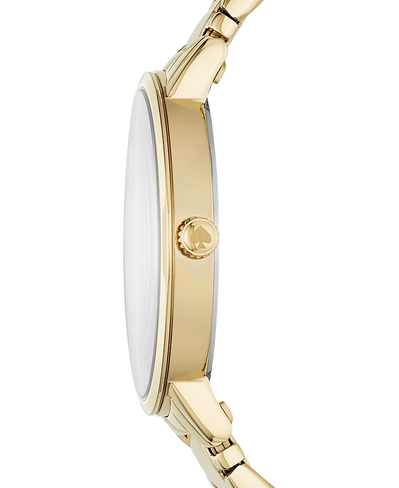 kate spade new york Women's Gramercy Three-Hand Gold-Tone Alloy Watch 38mm, KSW9013