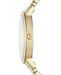 kate spade new york Women's Gramercy Three-Hand Gold-Tone Alloy Watch 38mm, KSW9013