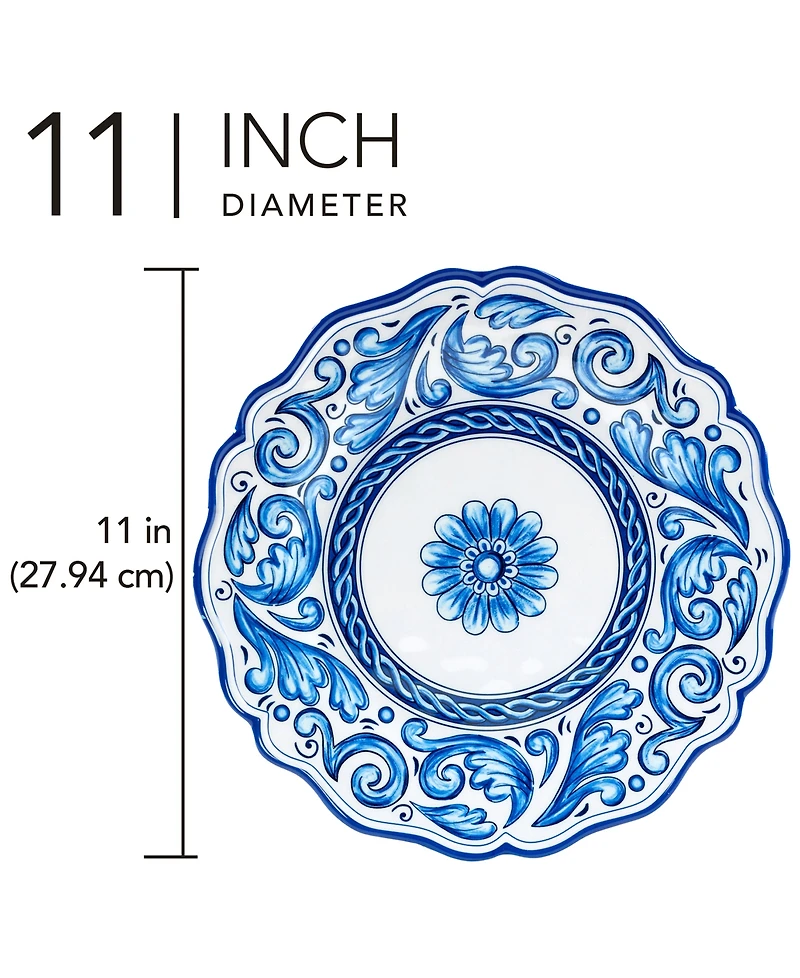Certified International Veranda Set of 4 Dinner Plate 11", Service For 4