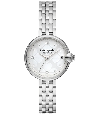 kate spade new york Women's Chelsea Park Silver-Tone Stainless Steel Watch 32mm, KSW9072