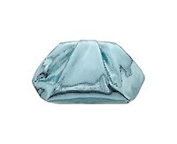 Nina Metallic Pleated Frame Clutch Handbag