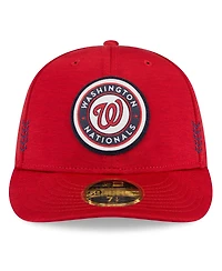 Men's New Era Red Washington Nationals Clubhouse Low Profile 59FIFTY Fitted Hat