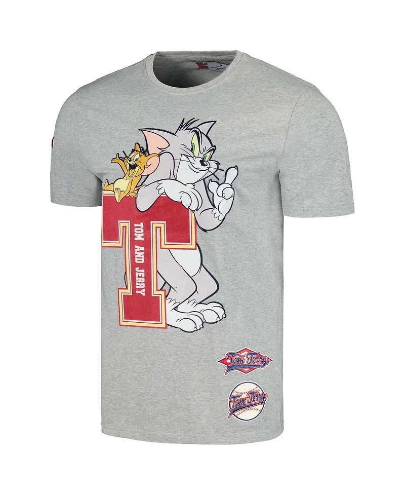Men's and Women's Freeze Max Heather Gray Tom Jerry University T-shirt