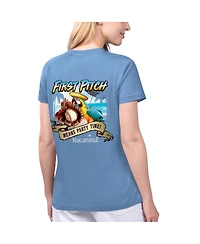 Women's Margaritaville Light Blue Atlanta Braves Game Time V-Neck T-shirt