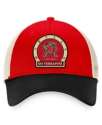 Men's Top of the World Red Maryland Terrapins Refined Trucker Adjustable Hat