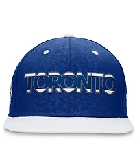 Men's Fanatics Blue, White Toronto Maple Leafs Authentic Pro Rink Two-Tone Snapback Hat
