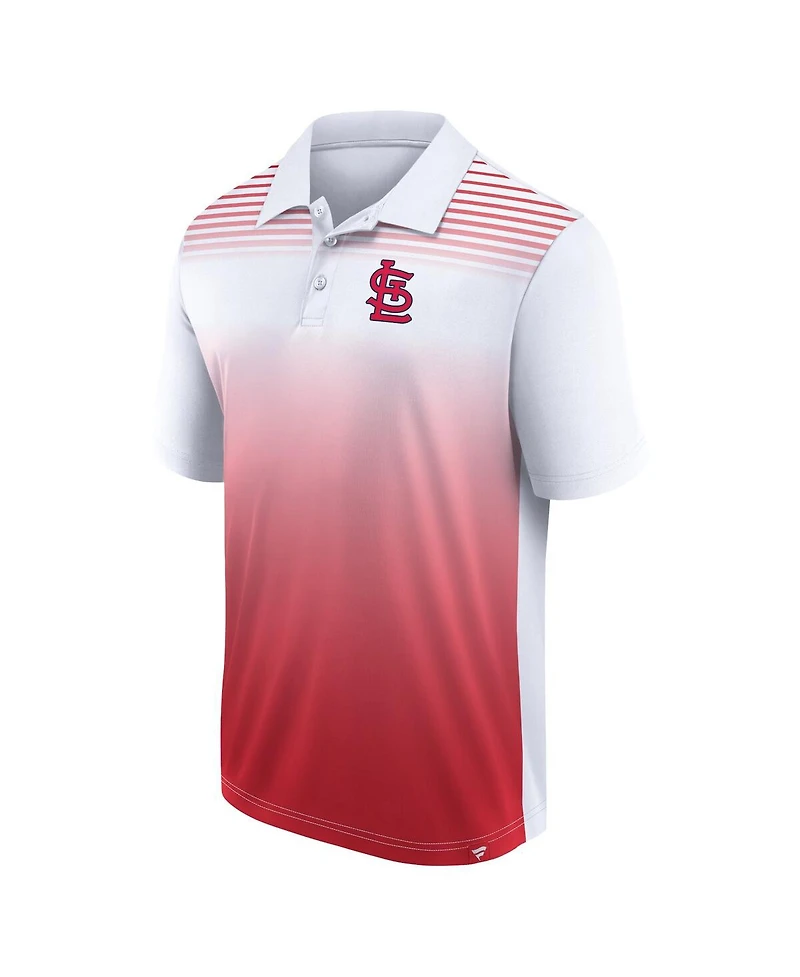 Men's Fanatics White, Red St. Louis Cardinals Sandlot Game Polo Shirt