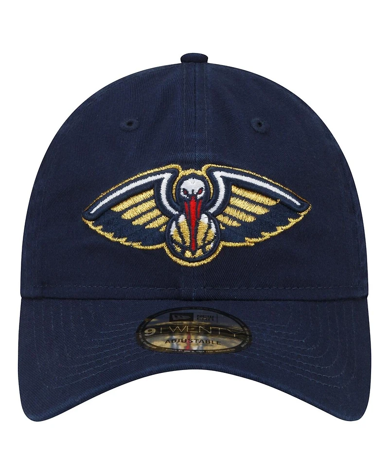 Men's New Era Navy New Orleans Pelicans Team 2.0 9TWENTY Adjustable Hat