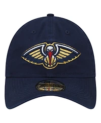 Men's New Era Navy New Orleans Pelicans Team 2.0 9TWENTY Adjustable Hat