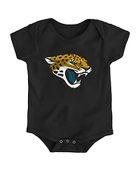 Baby Boys and Girls Black Jacksonville Jaguars Team Logo Bodysuit