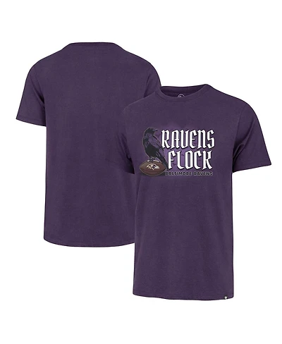 Men's '47 Brand Purple Distressed Baltimore Ravens Regional Franklin T-shirt