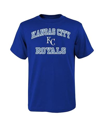 Big Boys Fanatics Royal Kansas City Royals Heart & Soul T-shirt