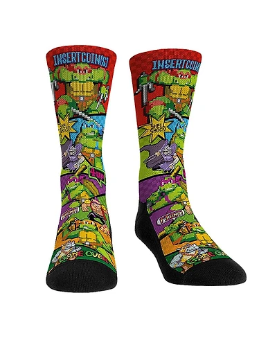 Men's and Women's Rock 'Em Socks Teenage Mutant Ninja Turtles Game Time Crew