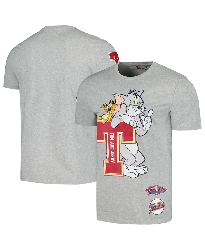 Men's and Women's Freeze Max Heather Gray Tom Jerry University T-shirt
