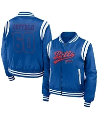 Women's Wear by Erin Andrews Royal Buffalo Bills Bomber Full-Zip Jacket