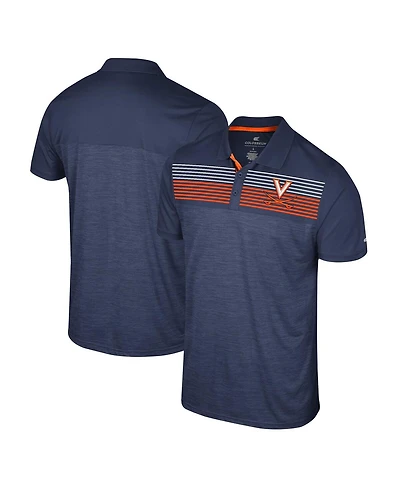 Men's Colosseum Navy Virginia Cavaliers Langmore Polo Shirt