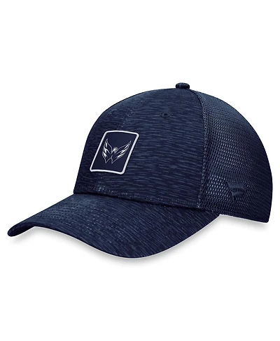 Women's Fanatics Navy Washington Capitals Authentic Pro Road Trucker Adjustable Hat